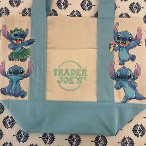 Disney Stitch Blue Custom Made Trader Joes Mini Tote